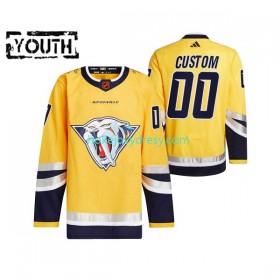 Dětské Hokejový Dres Nashville Predators Personalizované Adidas 2022-2023 Reverse Retro Žlutá Authentic